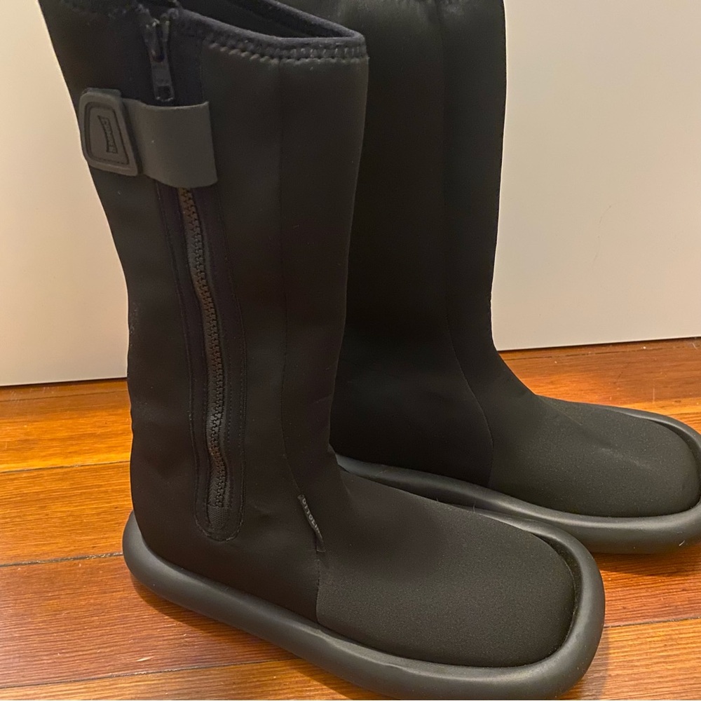 Black Combat & Moto Boots - Picture 7 of 10